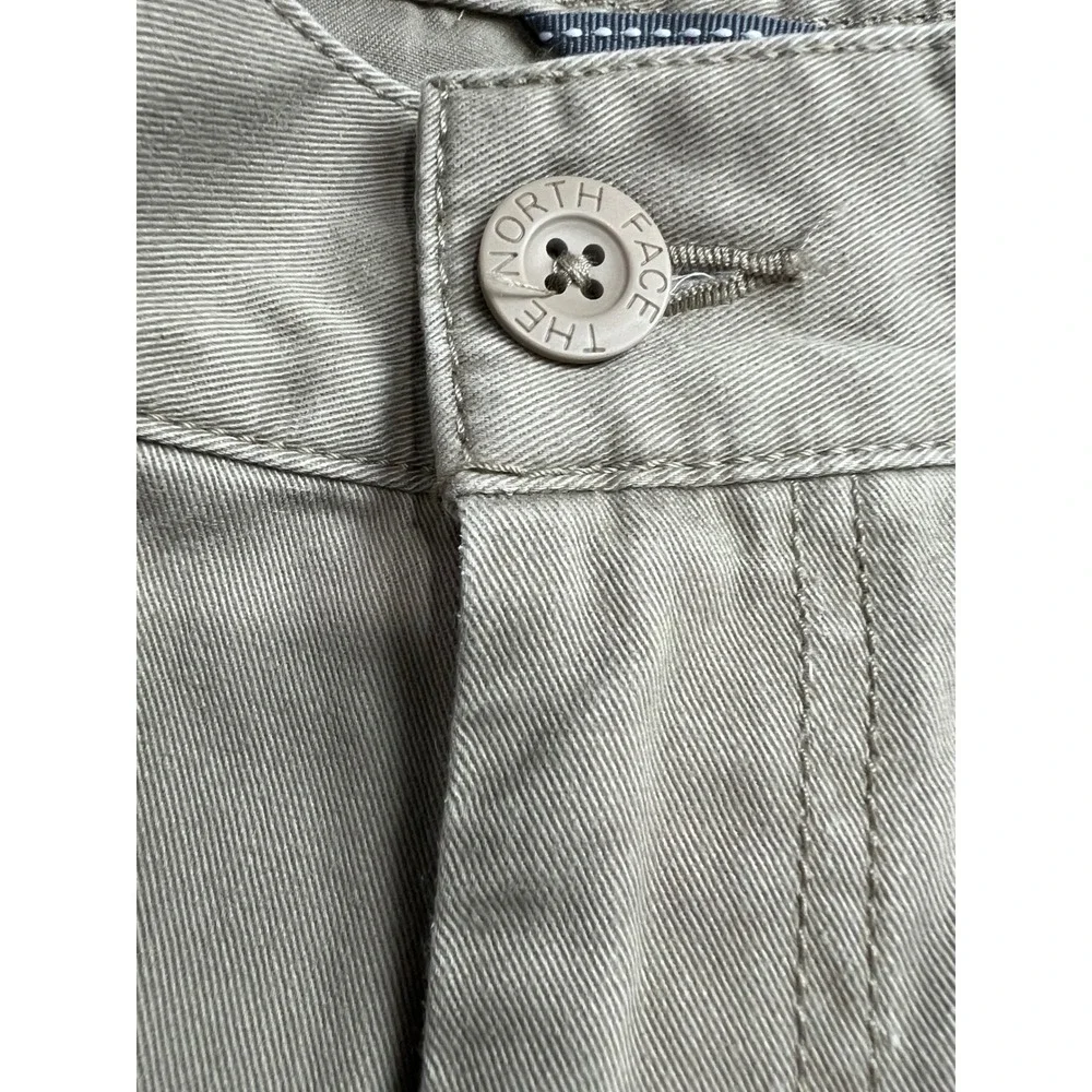 The North Face Mens Khaki Cotton Chino Shorts Size 32 Regular Tan Utility F10‎